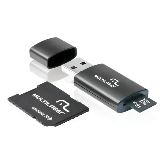 Kit 3 Em 1 = Micro Sd 16gb Classe 10 + Pen Drive + Cartão Sd