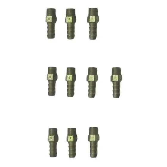 Niple 9mm X 1/8 Npt Combustivel dosador  Etc 10 Unidades