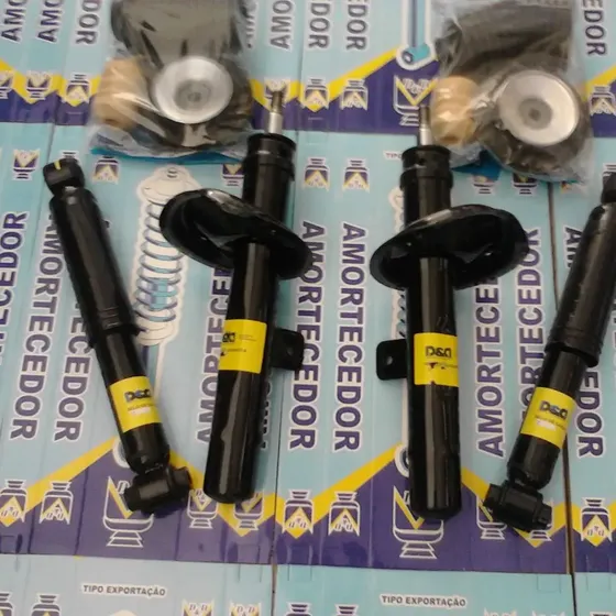 4 Amortecedores+kits De Suspensão Omega