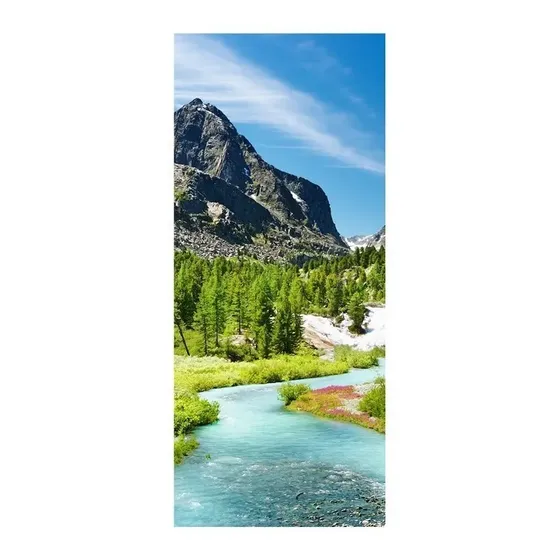 Adesivo Decorativo De Porta - Montanha - Natureza - 006mlpt