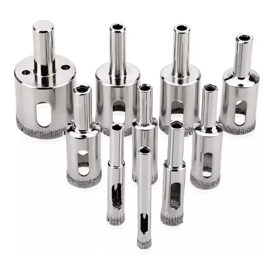 Jogo 10 Broca Diamantadas 6-30mm Vidro Ceramica