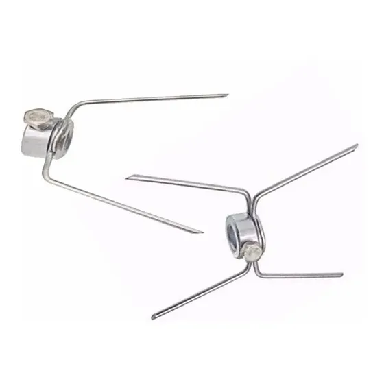 Garfo Gancho Para Espeto Maquina Frango 20 Duplo E 8 Simples