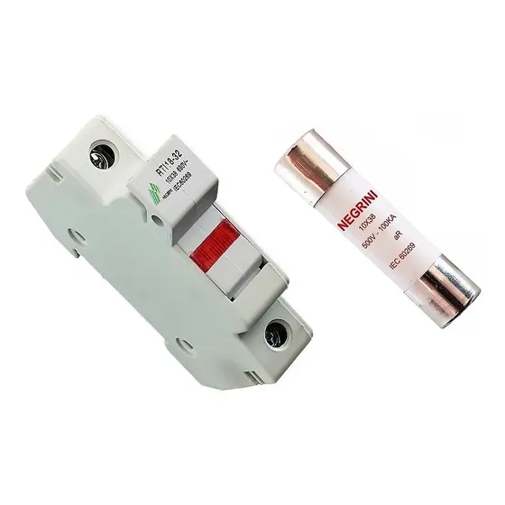 Seccionadora 10x38 Mm Com Fusível Ultra Rápido 2 A Negrini
