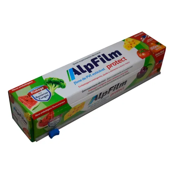 Film Plastico Pvc 38cm Larg X 300 Metros Para Alimentos