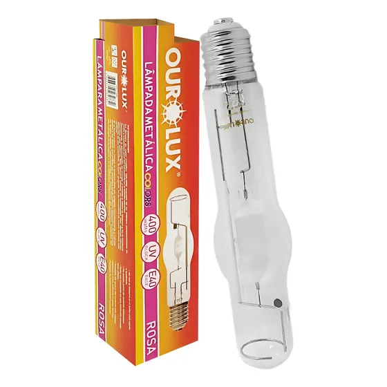 Lâmpada Metálica 400w Colorida Violeta ( Rosa ) E40