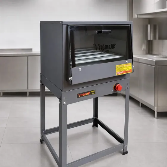 Forno Industrial Gas C/ Cavalete 70 Litros Pão Pizza Salgado