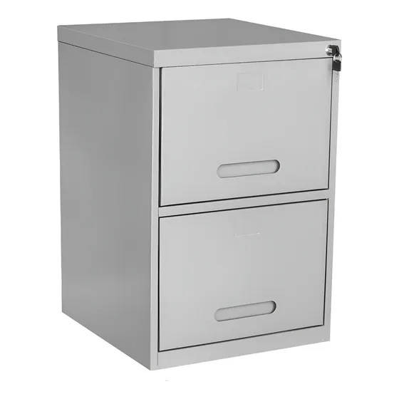 Arquivo De Aço 2 Gavetas Cinza Home Office
