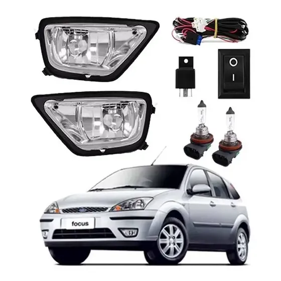 Kit Farol Milha Auxiliar Focus Hatch 2004 2005 2006 07 2008
