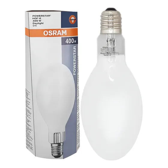 Lâmpada Vapor Metalica Ovoide 400w E40 Osram Hqi-e Ovoide