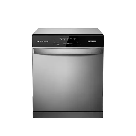 Lava-louças 8 Serviços Blf08bs Prateada Brastemp