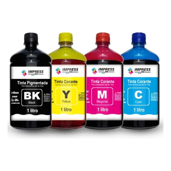 Kit 4 Litros Tinta Compatível Com Epson Ecotank T544 L3250