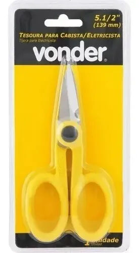 Tesoura Eletricista Vonder 5.1/2 Para Cabista