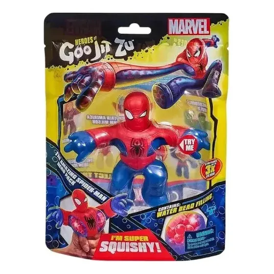 Goo Jit Zu Boneco Homem Aranha Elástico 12 Cm Sunny