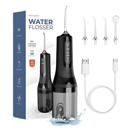 Irrigador Oral Portátil Limpeza Bucal Implante Dental Bivolt Branco