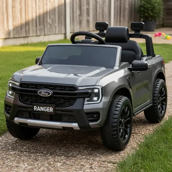 Carrinho Elétrico Infantil Ford Ranger 12v Cinza