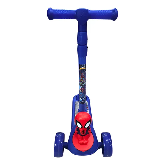Patinete Homem Aranha Com 2 Rodas Na Frente Luz E Música