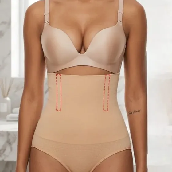 Calcinha Cinta Modeladora Compressão Barbatana Pós Parto