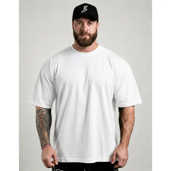 Camiseta Oversized Para Treino E Casual 100% Algodão Premium