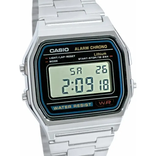 Relógio Casio Unissex Vintage Digital Prata A158wa-1df