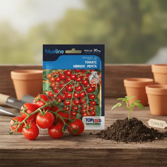 Sementes De Tomate Híbrido Pepita Cereja Topseed Garden 30mg