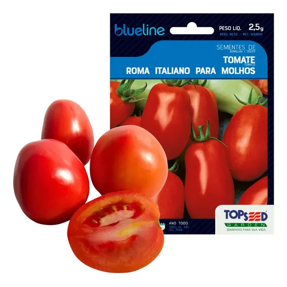 Sementes De Tomate Roma Italiano Para Molhos Topseed 2,5g