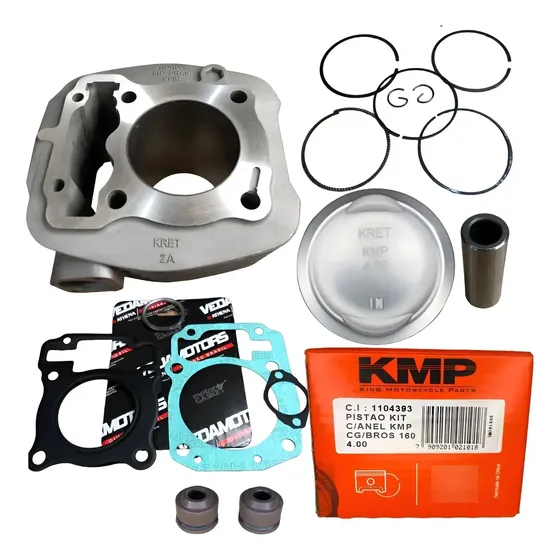 Kit Cilindro 4mm Titan 160 2016 A 2024 Completo Kmp Fan Bros