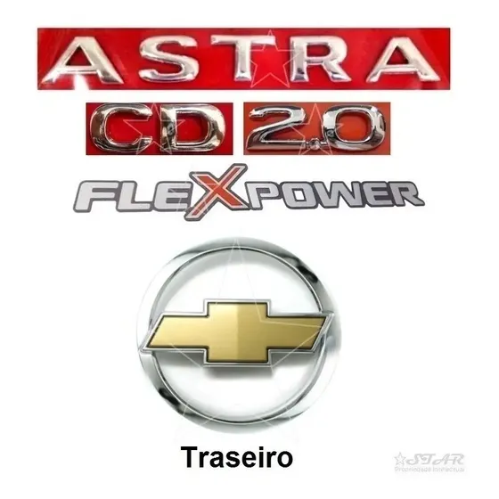 Emblemas Astra Cd 2.0 Flexpower + Mala - 2008 À 2011