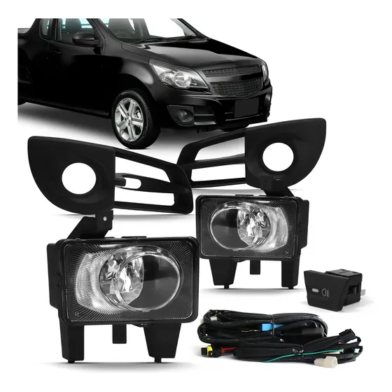 Kit Farol De Milha Montana 2012 Com Moldura