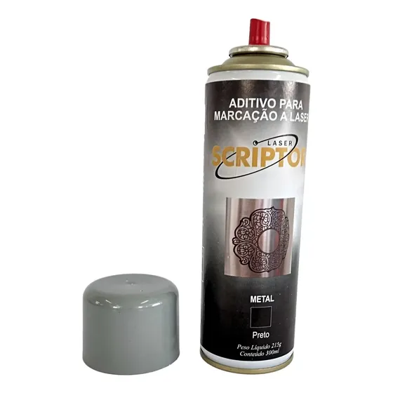 1 Aditivo Para Gravação Laser Metal Laserscriptor Aerosol