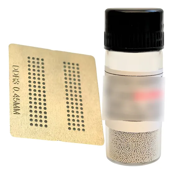 Kit Stencil Ddr3 Rebal Calor Xbox Bga + 25k Esferas 0,45 Mm