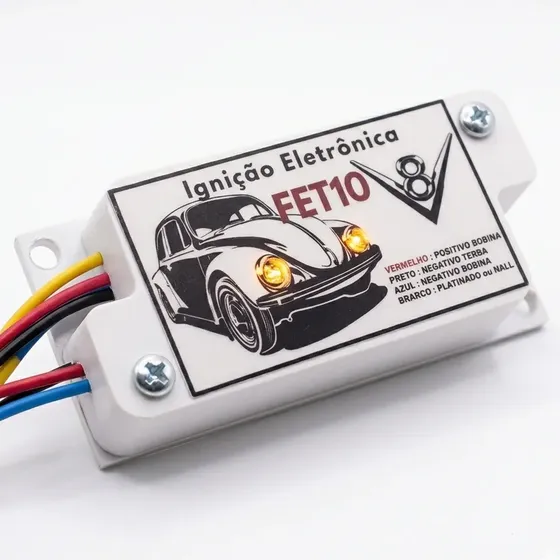 Ignição Eletronica P/ Motores Platinado Hall Fet10 Fusca Dkv