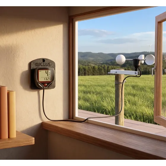Anemômetro Com Velocímetro Display Digital Fixo