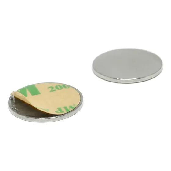 Super Ímã Neodímio Autoadesivo 3m Disco 15x1 Mm - 2 Unidades