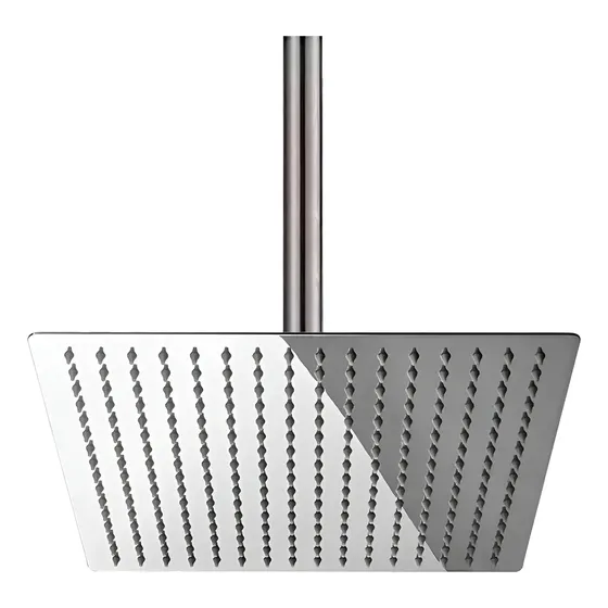 Ducha De Teto Inox Ss304 30cm Square Slim 30x30 Com Braço