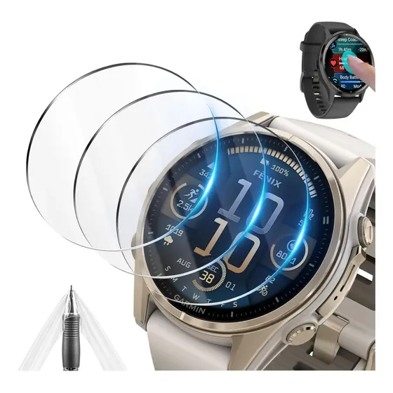 Kit 3 Películas Hidrogel Para Garmin Forerunner 165 43mm