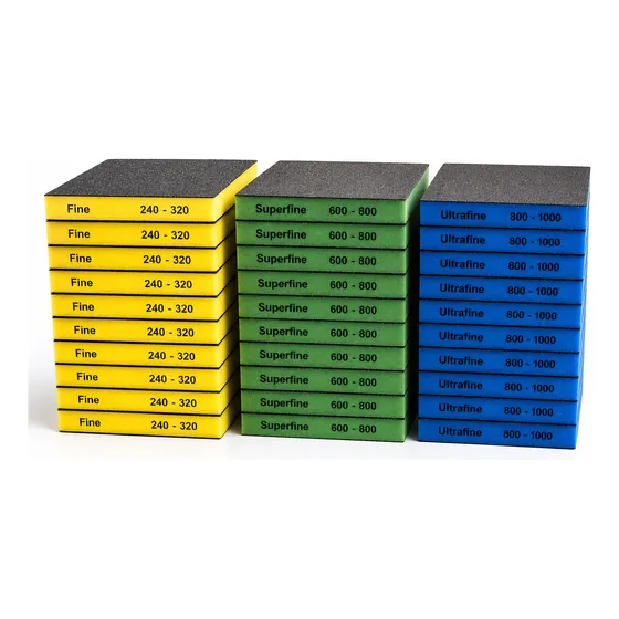 Kit-esponjas Abrasivas Amarelo/verde/azul (combo)