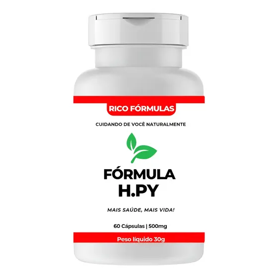 Composto Natural H.pylori 60 Cápsulas De 500mg