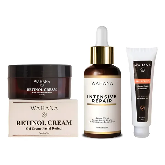 Kit: Retinol Wahana + Sérum Wahana Intensive Repair + Brinde