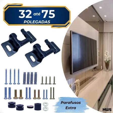 Suporte Para Tv Samsung 50 55 65 75 Polegadas Fixo De Parede