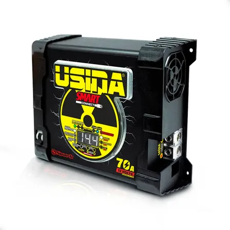 Fonte Carregador Bateria Usina Smart Connect 70a 12v Bivolt
