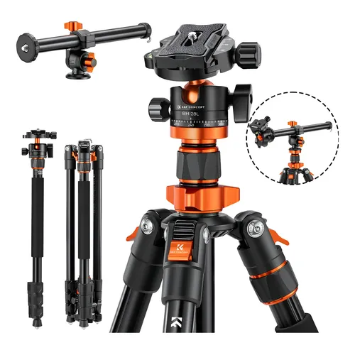 Tripé Profissional 2m Premium K&f Ajustável Ball head 360°