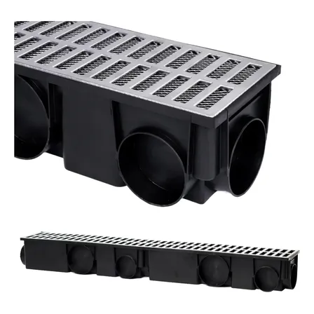 Ralo Linear Modular 15x100 Grelha Alumínio Tela Anti Insetos