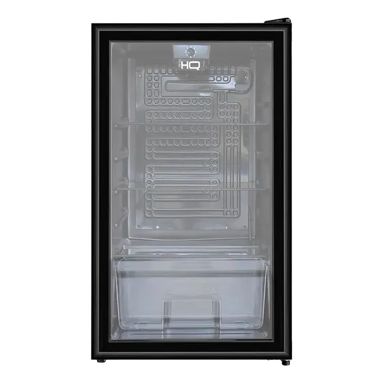 Frigobar Expositor Vertical Hq Vd 95l Pt Hq-95fbpv 127v