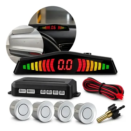 Sensor De Estacionamento Corolla Prata Sw 22mm 4 Pontos