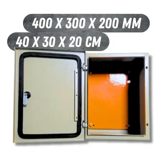 Painel Eletrico Montagem Quadro Comando 400x300x200 Aço Ip65