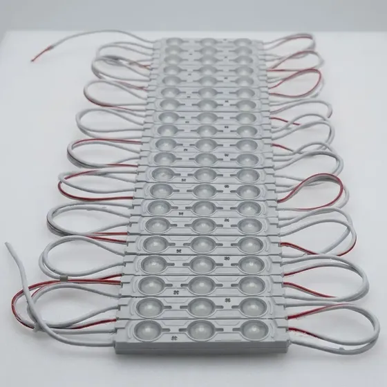 Pacote 100 Módulos 3 Led 1.5w Branco Frio Prova D'água