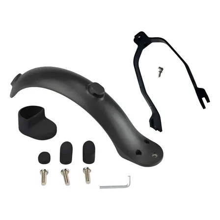 Kit Paralama Traseiro Patinete Elétrico Xiaomi E Foston Cinza-escuro