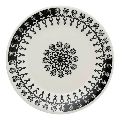 Conjunto De 6 Pratos Sobremesa 19cm Donna Folk