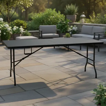 Mesa Dobravel Aço Original 1,80 Metros Suporta 130kg