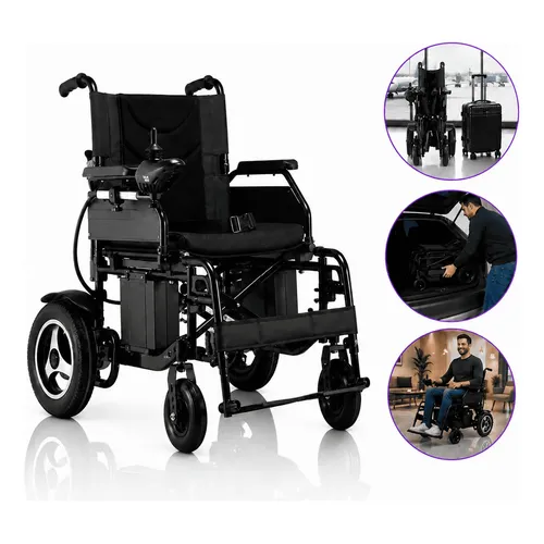 Cadeira De Rodas Motorizada 120kg D800 Dellamed Preto